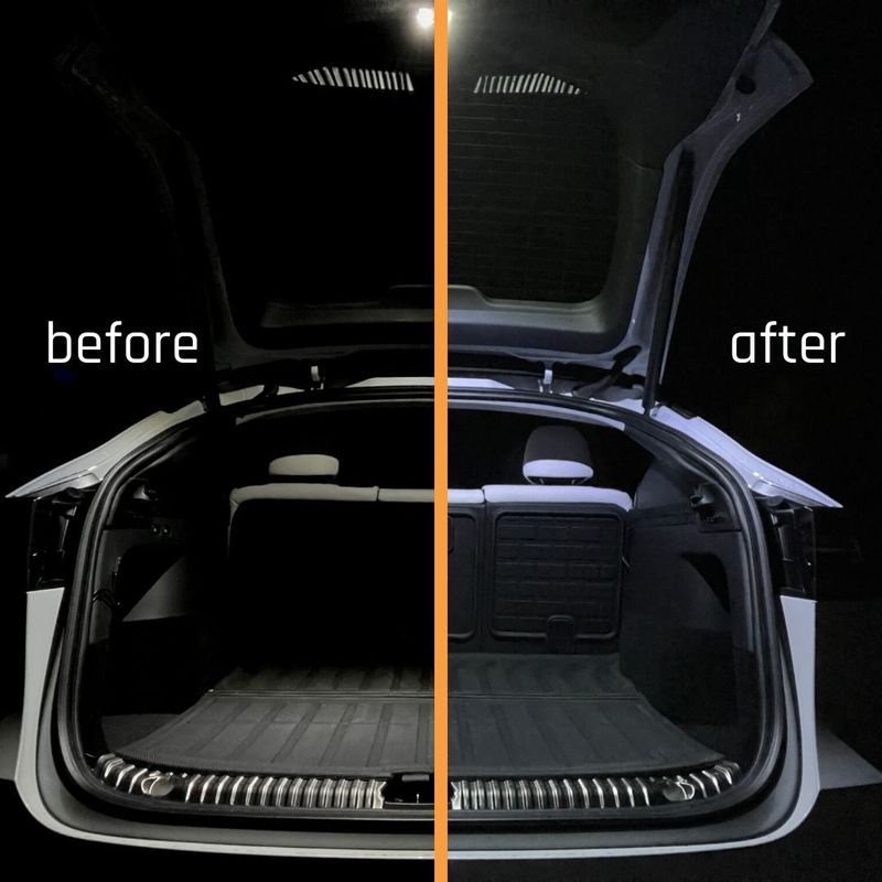 Powerful LED light for trunk Tesla Model Y