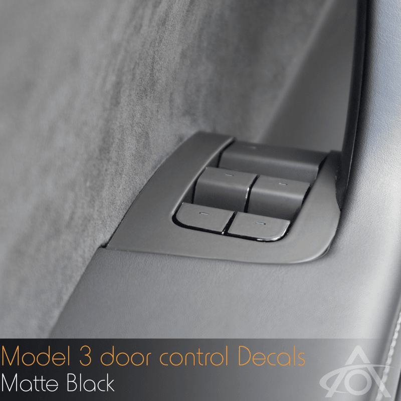 Foil for door and window controls - Tesla Model 3