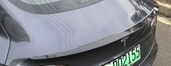 Hovedbilde Trunkspoiler Tesla Model 3 Blank karbon