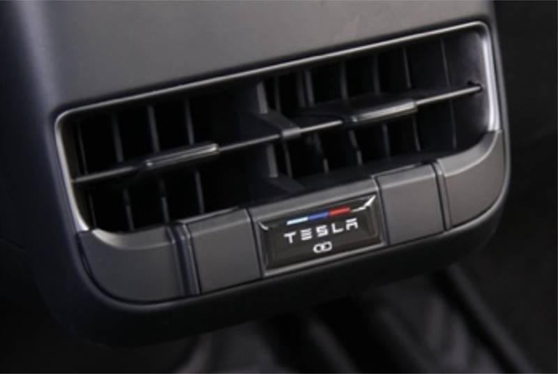 Protective cover USB ports rear seat Tesla Model 3