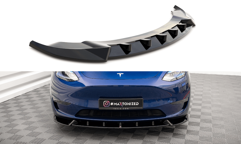 Fremre splitter / spoiler V.1 Tesla Model Y - Maxton Design