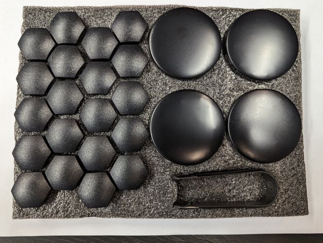 Main Image Matte black centre cover  - Tesla Model 3 / Y / S