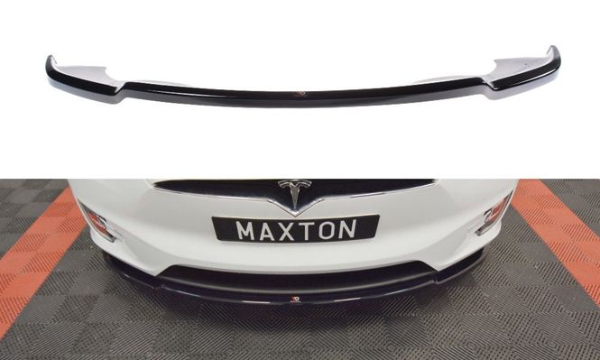 Hovedbilde Fremre splitter / spoiler V.1 Tesla Model X - Maxton Design