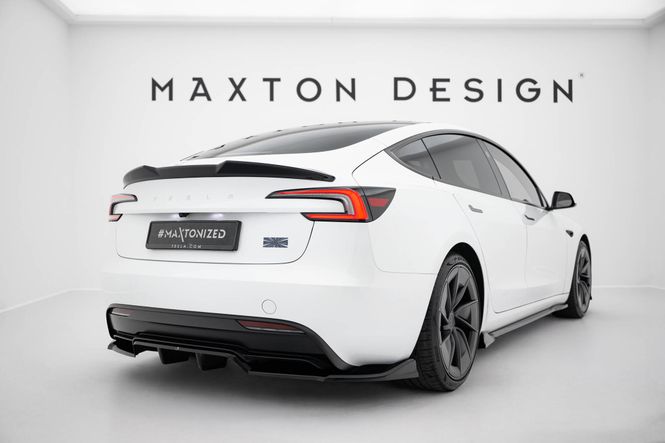 Main Image Rear Diffusor/splitter V.1 Tesla Model 3 Performance Maxton ...