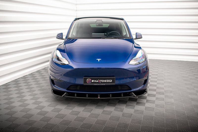 Fremre splitter / spoiler V.1 Tesla Model Y - Maxton Design