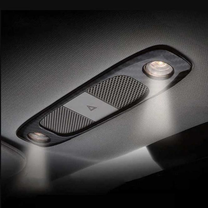 Main Image Reading light cover gloss Carbon - Tesla Model 3