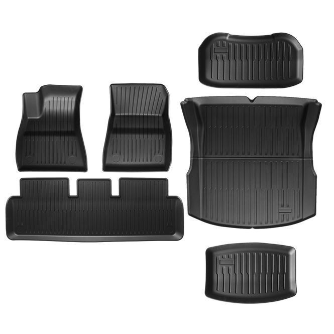 Main Image Tesla Model 3 Highland - complete set of TPE floor mats ...