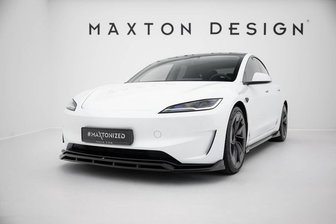 Main Image Front splitter V.1 Tesla Model 3 Performance Maxton Design