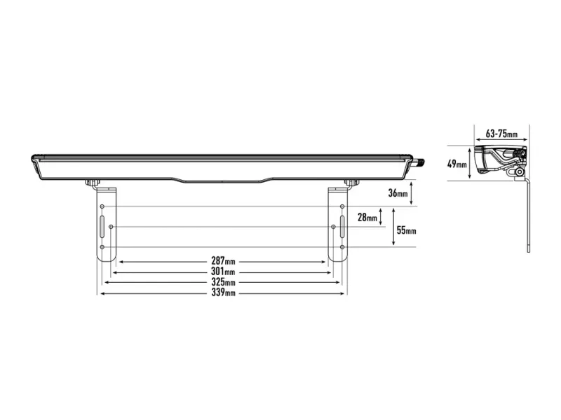 Lazer Glide skiltbrakett